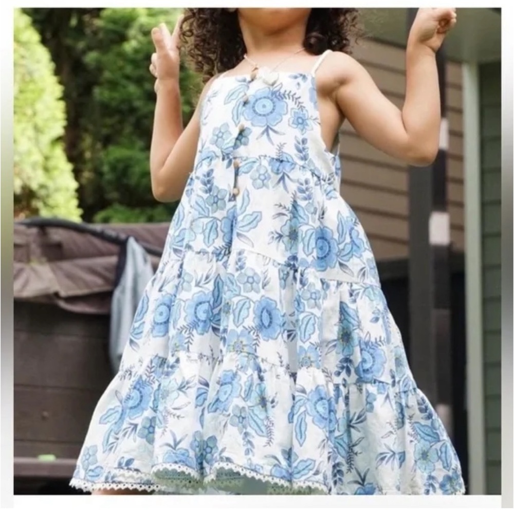 Floral Girl's Cotton Dress